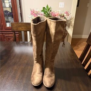 Women's Tan Knee-High Boots